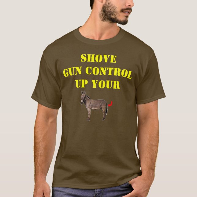 CAMISETA EMPUJE EL CONTROL DE ARMAS (Anverso)