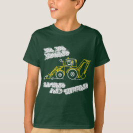 Camiseta Empuje, empuje, oscuridad de excavación de la