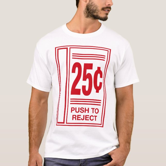 Camiseta empuje para rechazar el videojuego divertido del (Anverso)