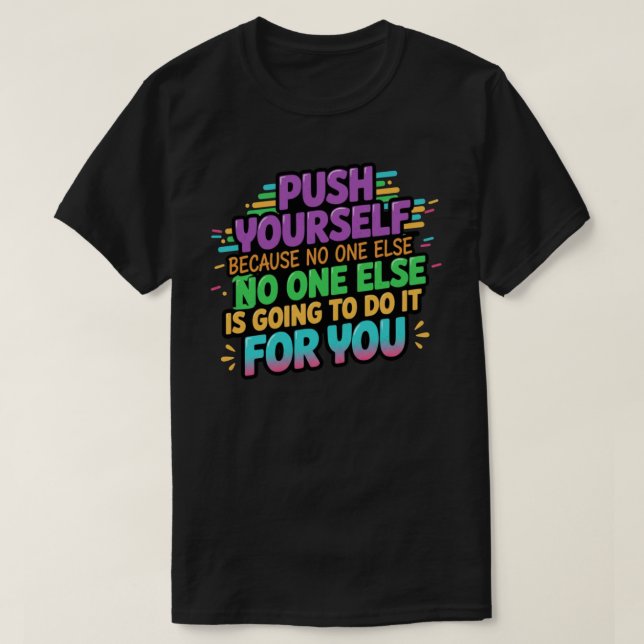 Camiseta Empuje tu propio motivo (Diseño del anverso)