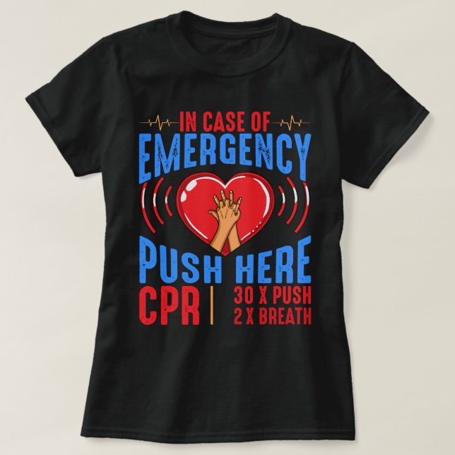 Camiseta EMS EMT Ambulancia paramédica CPR Emergencia Prime (Diseño del anverso)