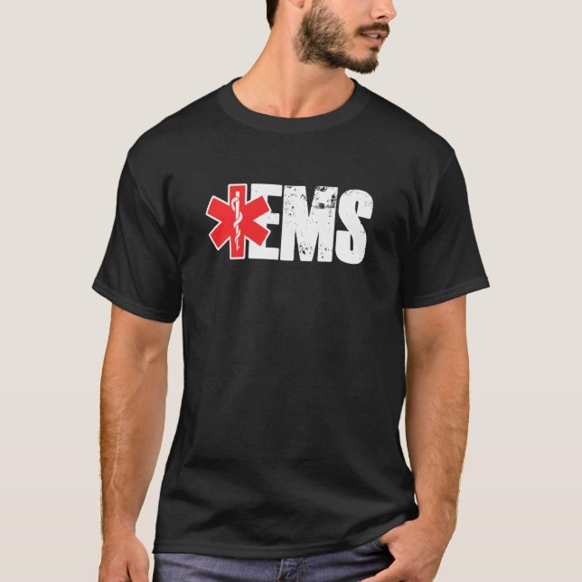 Camiseta Ems Servicios Médicos De Emergencia Emt Paramedic  (Anverso)