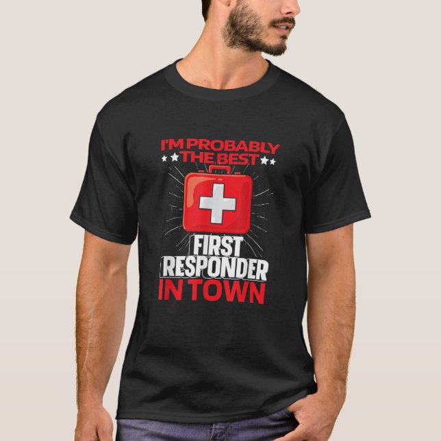 Camiseta Emt Aid Kit Ems Ambulancia Policía Paramédico Prim (Anverso)