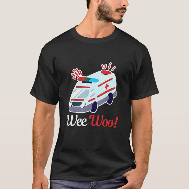 Camiseta Emt Ambulancia Paramédica Trabajador Médico de Ate (Anverso)