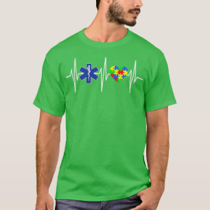 Camiseta EMT EMS Autismo Conciencia del rompecabezas paramé