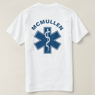 Camiseta EMT EMS Paramédico Azul