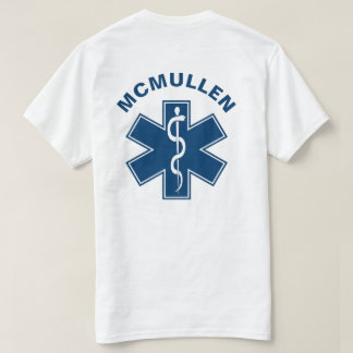 Camiseta EMT EMS Paramédico Azul