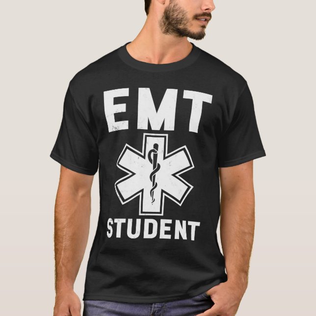 Camiseta EMT Estudiante Técnico Médico de Emergencia Paramé (Anverso)