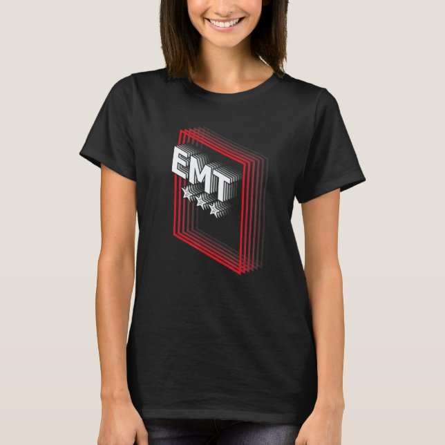 Camiseta EMT Job Title Appreciation Retro (Anverso)