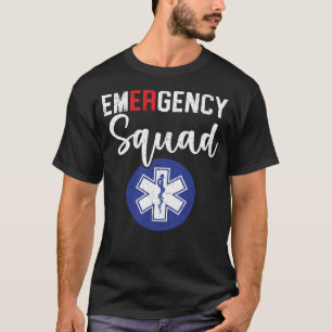 Camiseta EMT Paramédico del trabajador de emergencia del Es