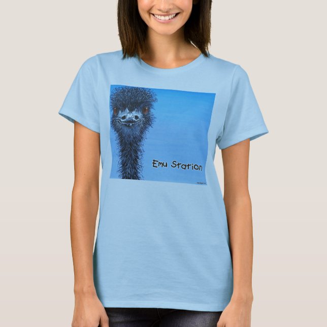 Camiseta Emu azul (Anverso)