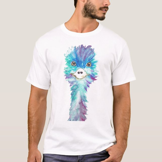 Camiseta Emu Birds Humor Gracioso Ostrich Emo Animal T-Shir (Anverso)