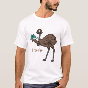 Camiseta Emu con ilustracion personalizado de huevos