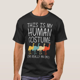 Camiseta Emu Halloween Disfraces Humanos Aves de Ostrich Rh
