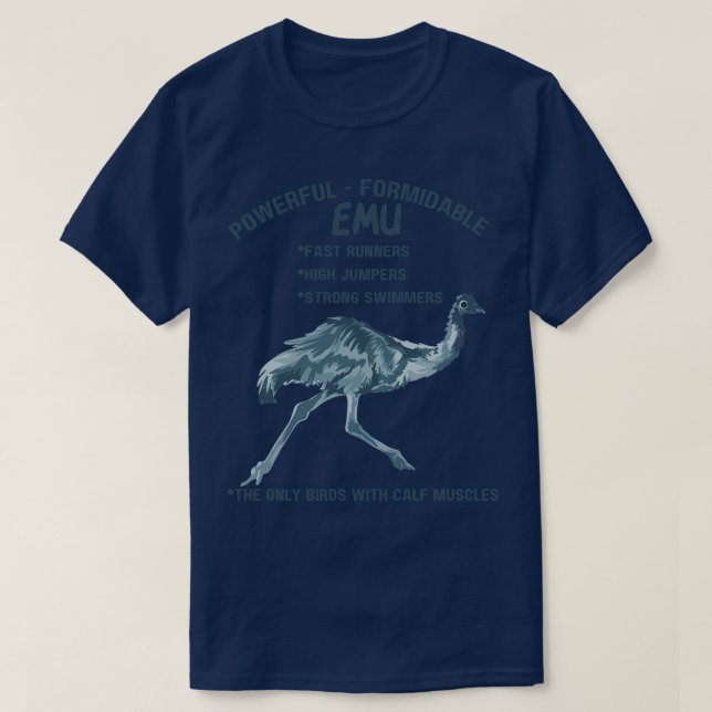 Camiseta Emu imponente y formidable (Diseño del anverso)