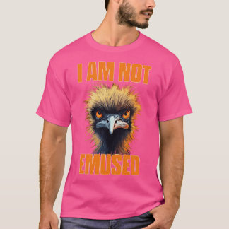 Camiseta Emu No Estoy Empleado De Pun De Ave Gracioso
