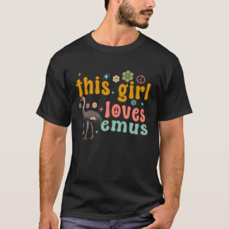 Camiseta Emus Bird Funny Women This Girl Loves emu Birding
