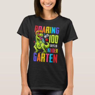 Camiseta En 100 días, la divertida guardería T Rex Din