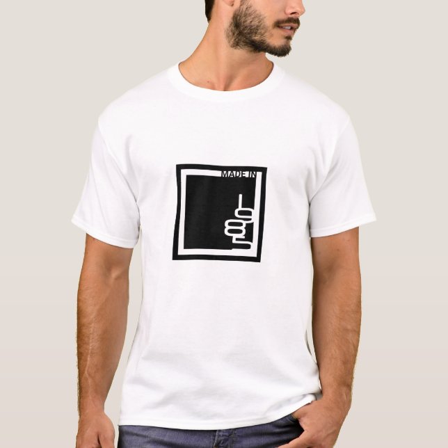 Camiseta "En 1985" cuadrado minimalista hecho (Anverso)