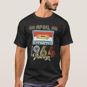Camiseta En abril de 1964 cinta de casete del cumpleaños