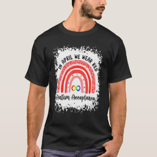Camiseta En Abril Se Usa Rojo En Lugar De Aceptación Autist