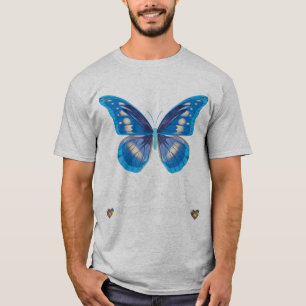 Camiseta En Abril Usamos Autis De Cinta De Mariposa Azul