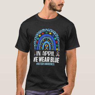 Camiseta En Abril Usamos Autismo Azul Conciencia Ra Autista