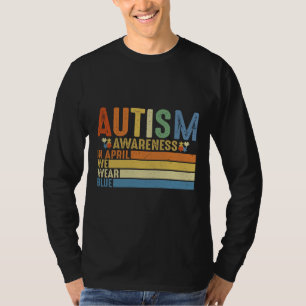Camiseta En Abril Usamos Azul Para Autismo De Concienciació