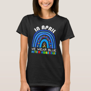 Camiseta En Abril Usamos Conciencia Sobre El Autismo Azul E