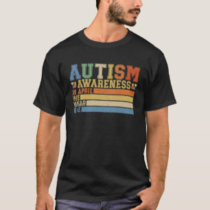 Camiseta En Abril Usamos El Mes De Concienciación Sobre El