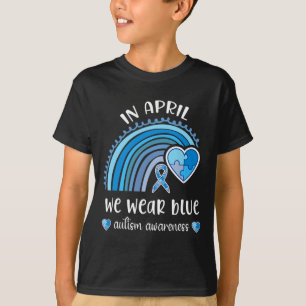 Camiseta En Abril Usamos Lluvias Del Mes De Concienciación