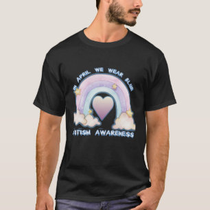 Camiseta En Abril Usamos Nube De Estrellas De Conciencia So