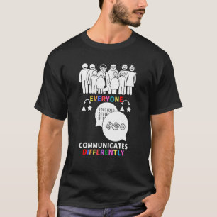Camiseta En abril usamos rojo en su lugar Autismo Gente Ace