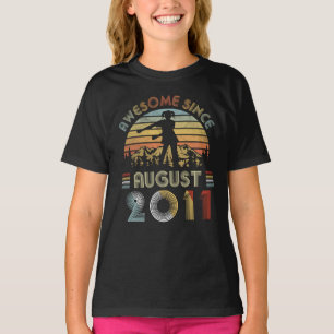 Camiseta En agosto de 2011 8va seda del chica del