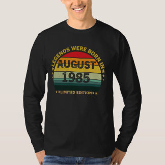 Camiseta En Agosto Nacieron Leyendas Vintage De 39 Años