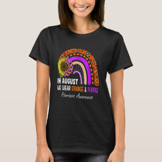 Camiseta En agosto usamos naranja y morado Conciencia de la