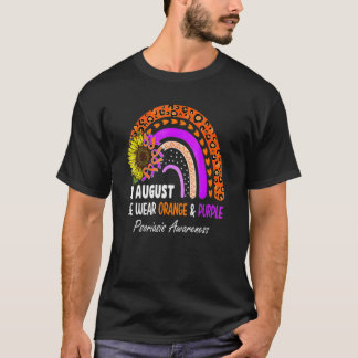Camiseta En Agosto Usamos Naranja Y Psoriasis Púrpura Aware