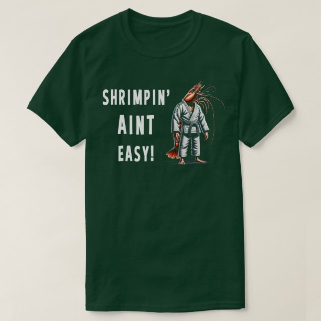Camiseta en Aint easy Funny Jiu Jitsu (Diseño del anverso)
