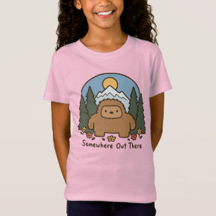 Camiseta En algún lugar Kawaii Bigfoot Montaña