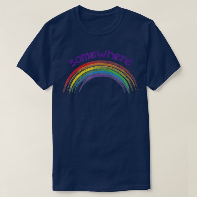 Camiseta en algún lugar sobre el arco iris (Diseño del anverso)