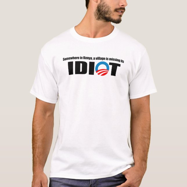 Camiseta En alguna parte en Kenia un pueblo está faltando a (Anverso)