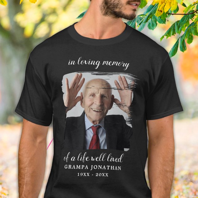 Camiseta En amor por la memoria Personalizado Foto Keepsake (Subido por el creador)