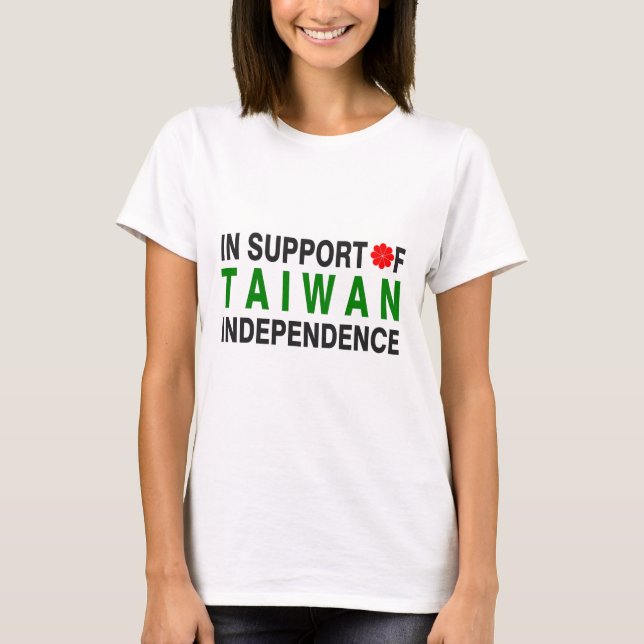 Camiseta En apoyo de la independencia de Taiwán (Anverso)