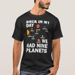 Camiseta En Aquel Día Teníamos Nueve Planetas - Plan Plutón