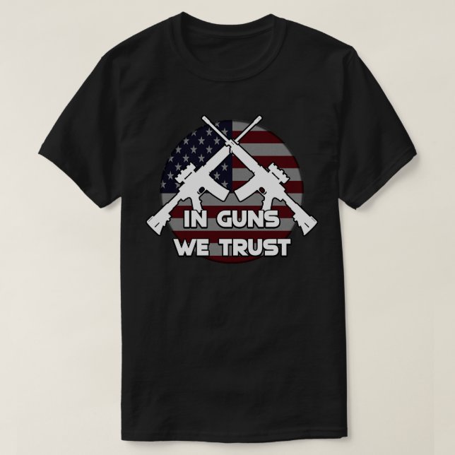 Camiseta En armas en las que confiamos (Diseño del anverso)