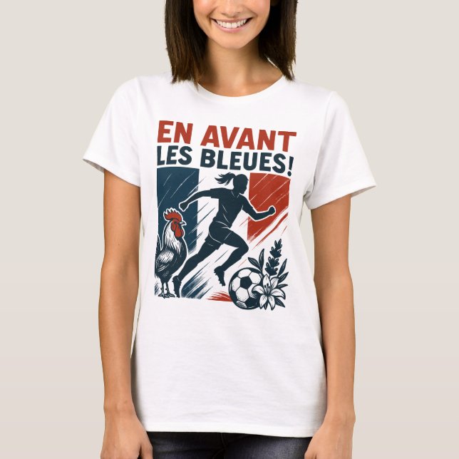 Camiseta En Avant Les Bleues – French Women’s Soccer team (Anverso)
