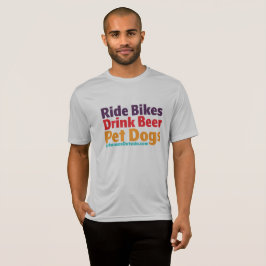 Camiseta - En bicicleta - Perros Mascotas de cerve