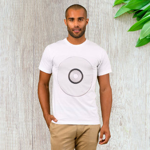 Camiseta en blanco para hombres de CD