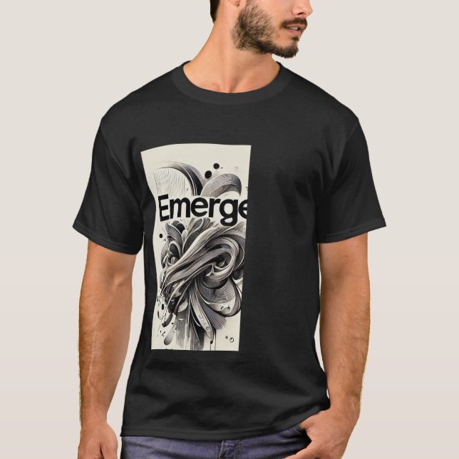 camiseta en blanco y negro (Anverso)