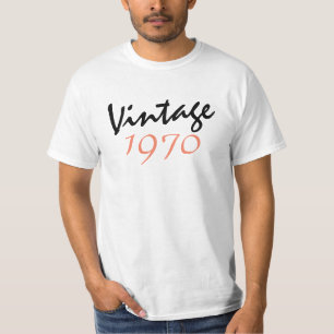 Camiseta en blanco y negro de 1970